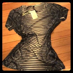 Seven7 stripes & snake print Tshirt- new w. tags!!